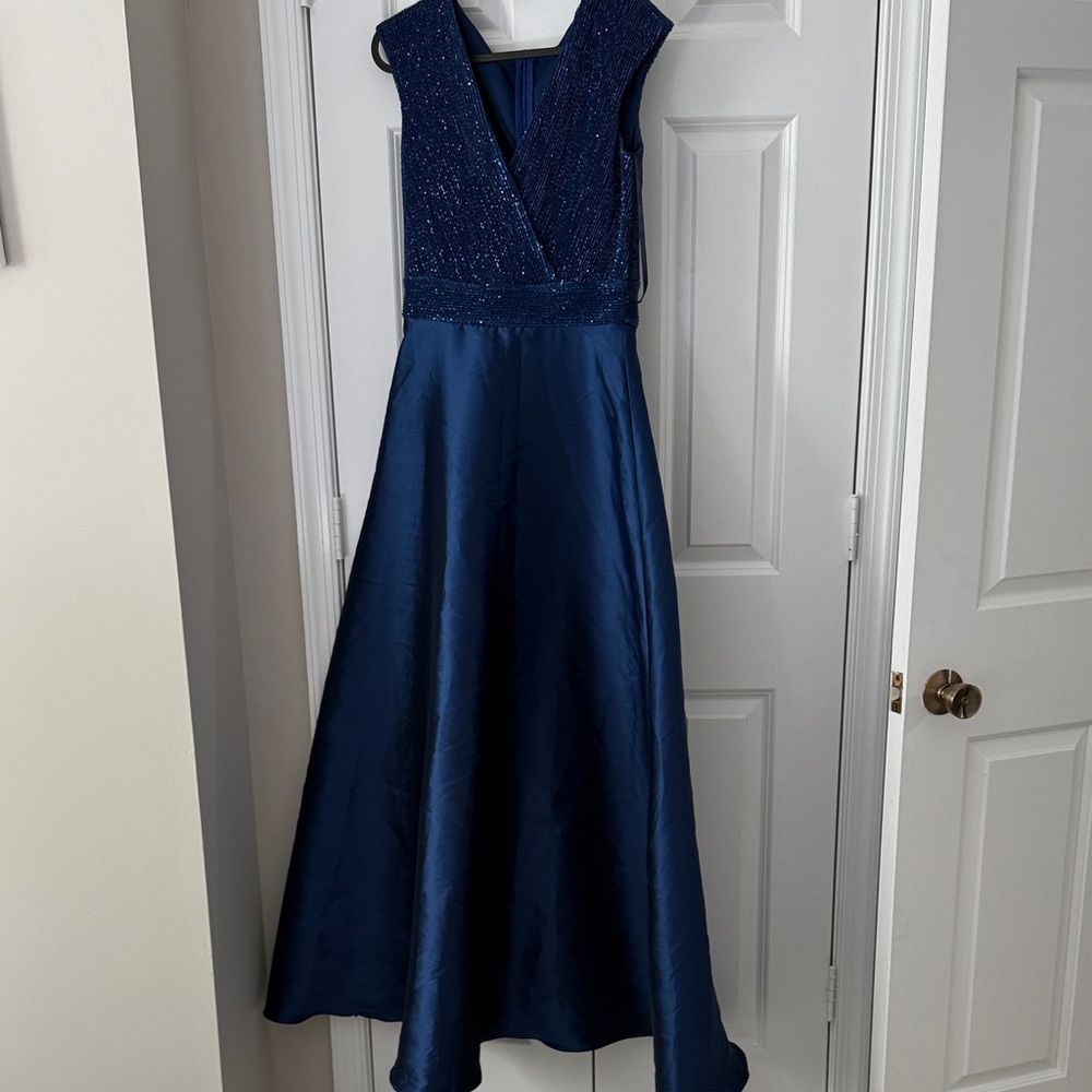 Source Unknown Royal Blue A-Line Gown